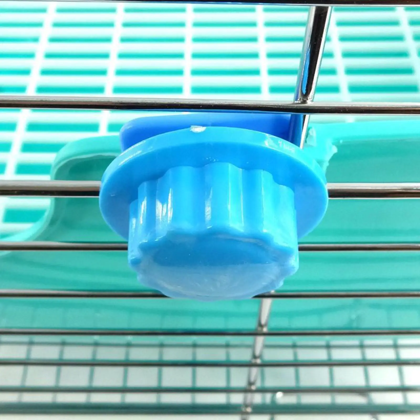 Rabbit Potty Cage Rectangular Plastic Trainer for Small Animals Pet Saucepan , Green