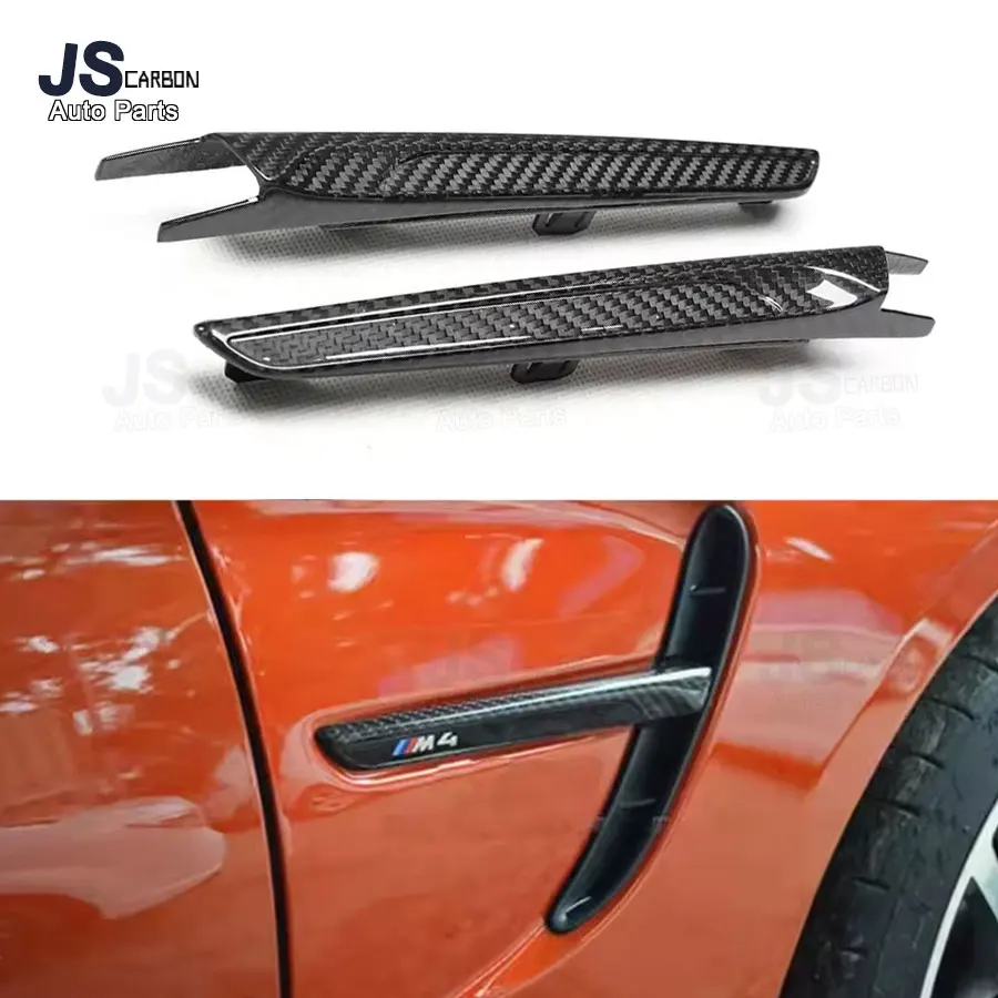 For BMW M3 F80 M4 F82 F83 2014-2020 Carbon Fiber Side Fenders Side Fenders Side Fenders Air Vents Decorative Strip Body Parts