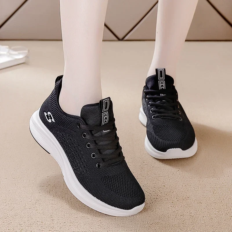 Women Marathon Running Shoes Breathable Mesh Girls Sport Training Sneakers Comfortable Walking Shoes