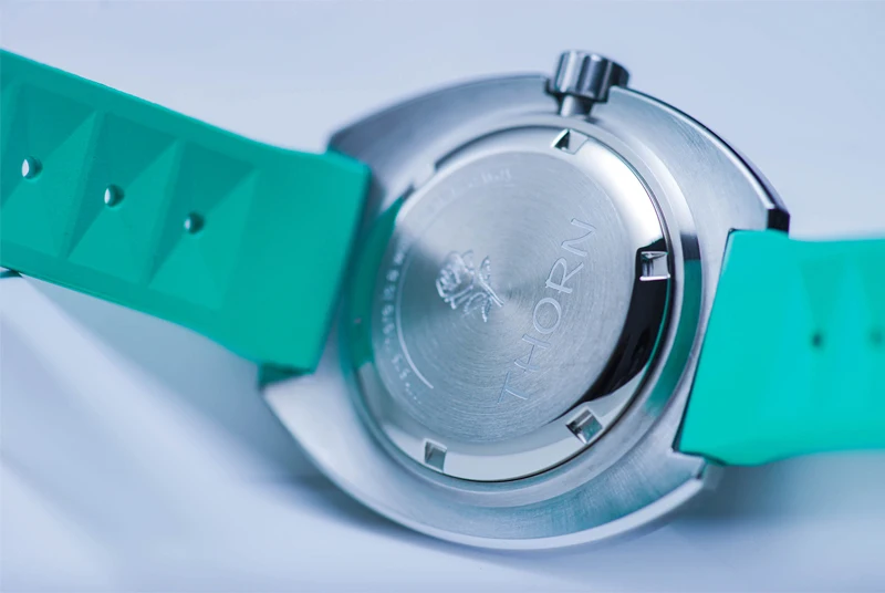 THORN Männer Automatische Uhr 44MM Mechanische Armbanduhr Taucher 200M Wasserdicht Leucht Saphir Spiegel NH35 Militär