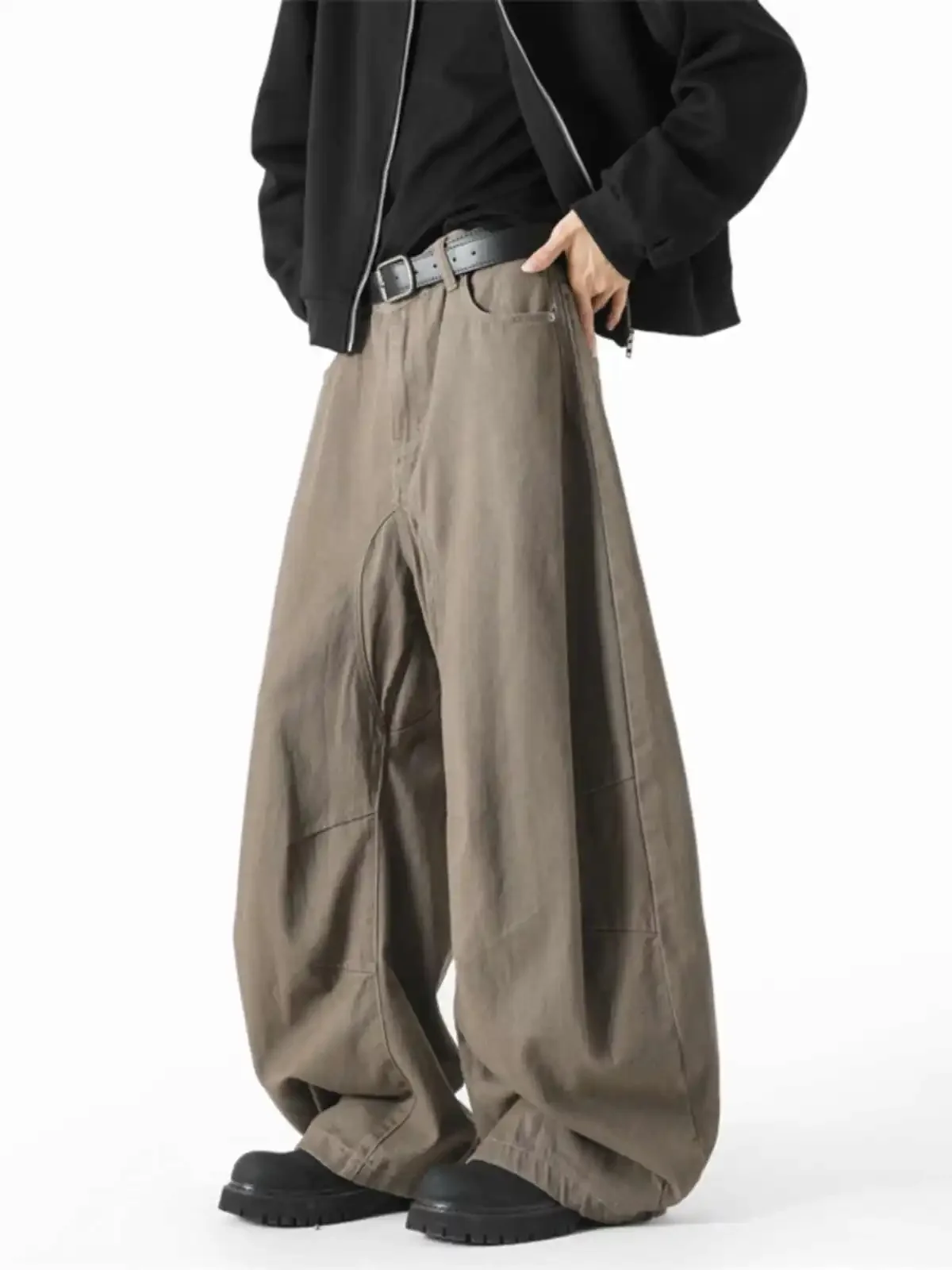 

Женские коричневые джинсы Y2k, винтажные мешковатые джинсы в стиле Харадзюку для бойфренда, джинсовые брюки в японском стиле 2000-х годов, джинсовые брюки в стиле гранж, 2025