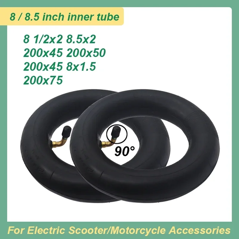 8 1/2x2 .5x2 200x45 x1.5 200x50 200x75  Butyl Inner Tube for  / .5 Inch Camera Tire  Electric Scooter  Baby Carriage Tyre