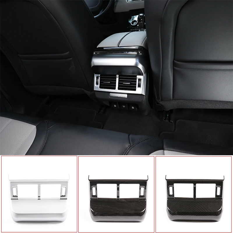 Car Interior ABS Chrome Interior Rear Air Outlet Frame Cover Trim for Land Rover Range Rover Evoque L551 2020 Car Accessories