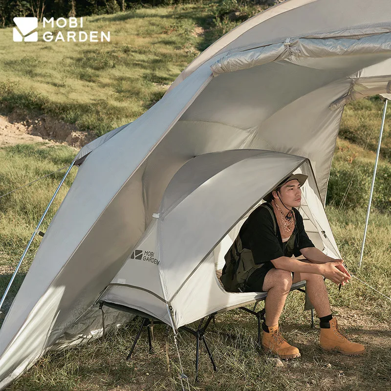 MOBI GARDEN Off Ground Camping Bed Tent Portable 1 Person Single Hiking Outdoor 2.6KG Ultralight Folding Glamping Waterproof