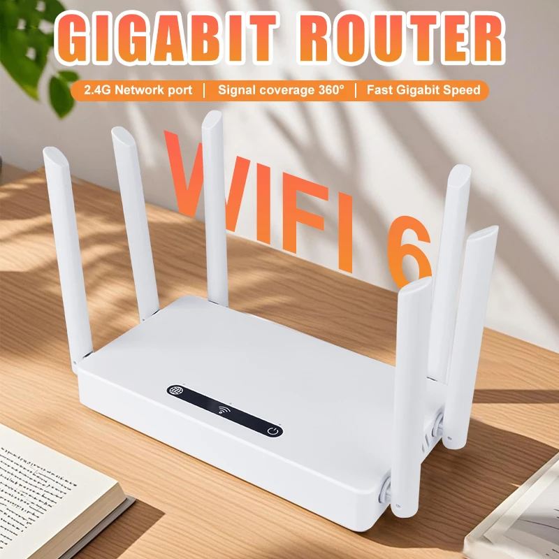 WIFI6 راوتر جيجابت 2.4G 802.11n اللاسلكية مكبر صوت أحادي الداعم جيجابت راوتر واي فاي مكبر للصوت لتغطية المنزل كله #1