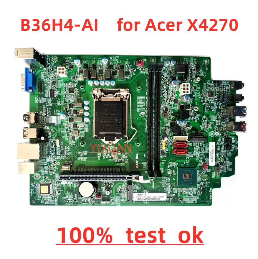 

Placa base B36H4-AI para Acer X4270, Veriton E450, B360, LGA1151, DDR4, 100% probada OK, funciona completamente