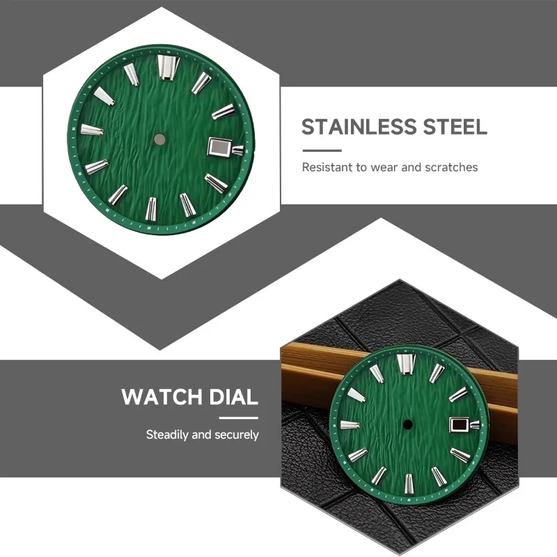 جديد NH35 ساعة الطلب 33.5 مللي متر أسود أبيض أزرق أخضر الهاتفي ل NH35 NH36 ساعة يد تعمل بالحركة اكسسوارات لا شعار لتقوم بها بنفسك أجزاء