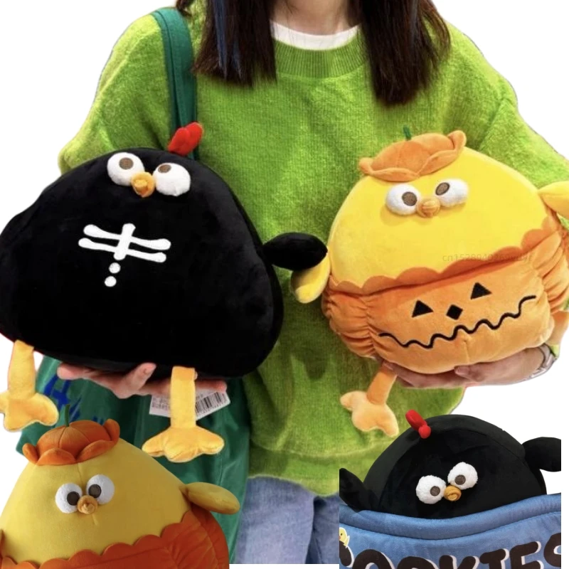

Хэллоуин Тыква Курица Черная Кость Курица Супер Мягкие Куклы Подушка Животные Детские Сопровождения Спящий Подарок На День Рождения Декор