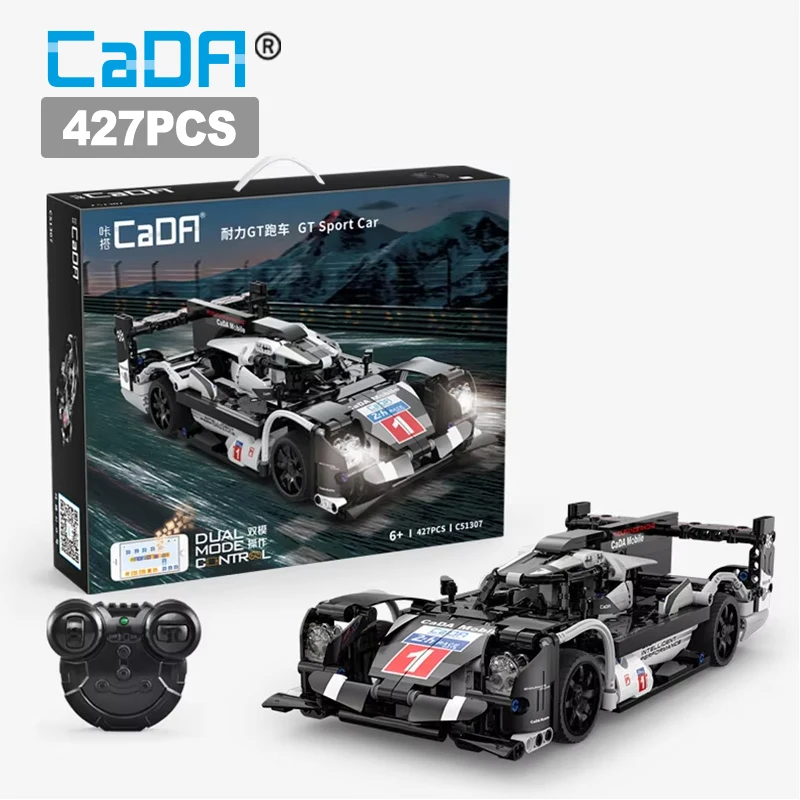 

Cada 427pcs Phone APP Remote Control GT Sports Car Model Building Blocks City Expert RC Racing Car Bricks Toys For Kid Gifts
