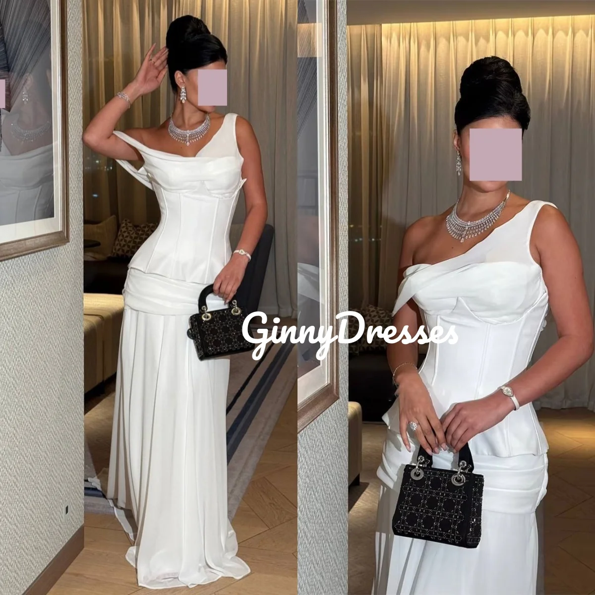 

Женские вечерние платья на заказ, трапециевидные платья на одно плечо для торжественных случаев, длиной до пола, с рюшами и молнией, платья без рукавов