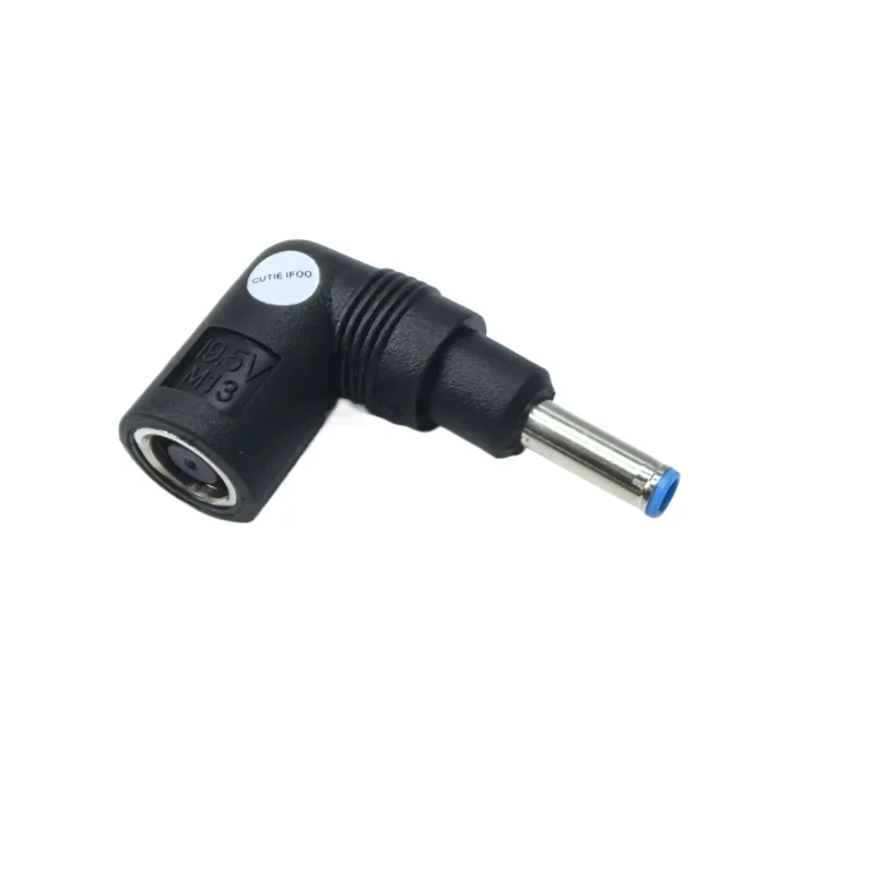 

90 Degree Right Angled Elbow Power Converter Connector 7.4*5.0mm to 4.5*3.0mm Adapter 19.5V for Laptop Tablet PC Computer