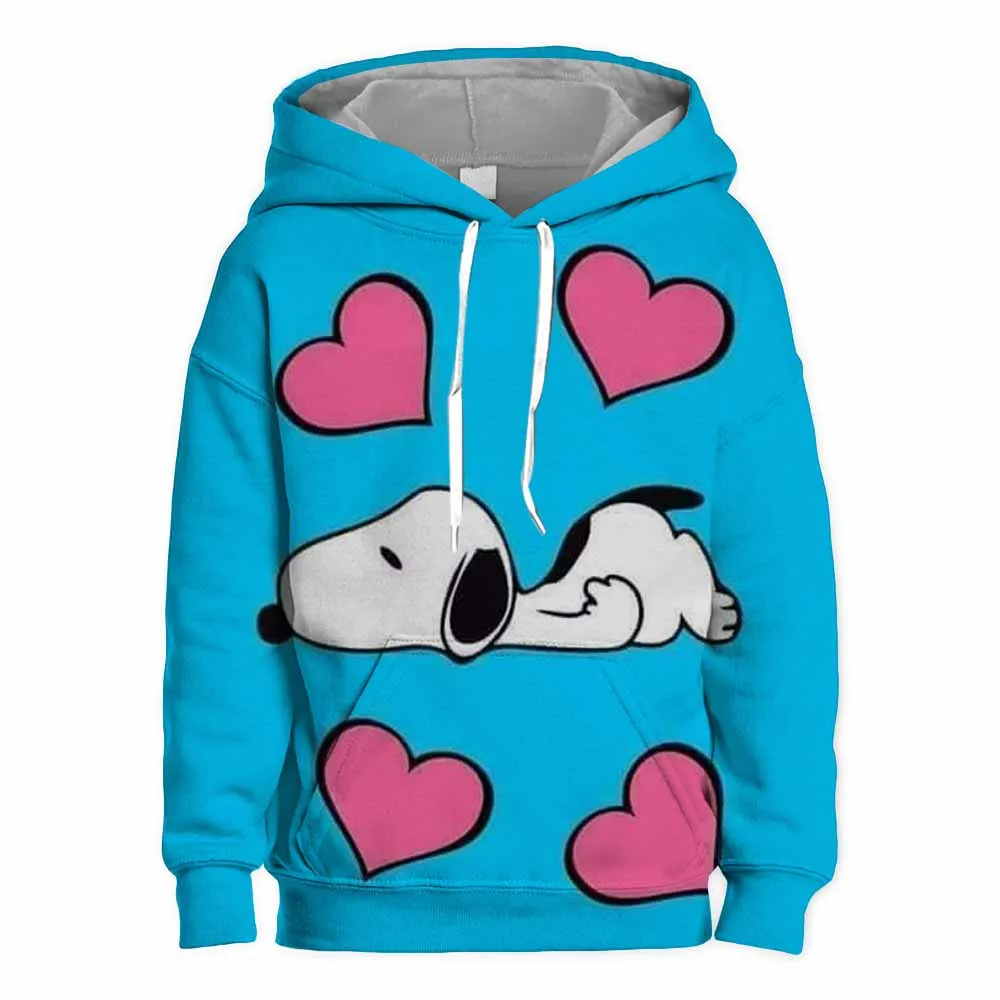 

American Cartoon Comics Snoopy Hoodie Women Man Pullover Tops Spring Autumn Men 2024 New Casual Couple Sweatshirt Clothing