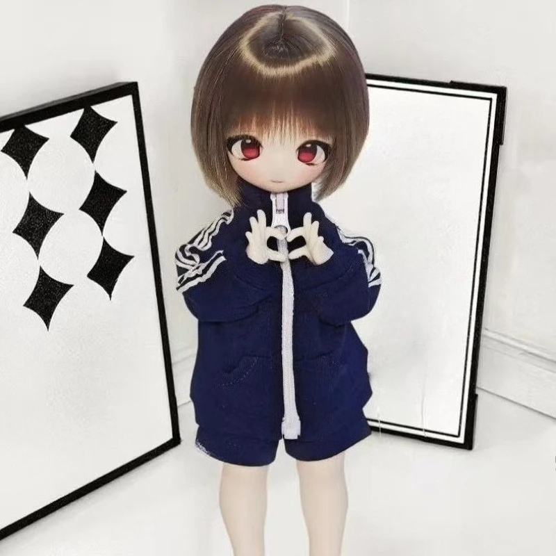 1/6 Doll's Clothes Suit for 30cm Bjd Doll Outfit Sports Set Top+shorts Dress Up Play House Girl Toys Doll Accessories, No Doll