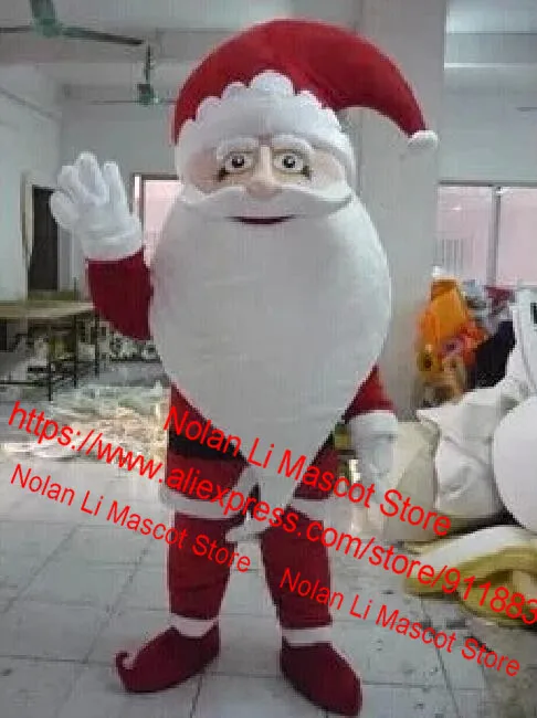 New Fashion Santa Claus Mascot Costume Cartoon Suit Fancy Dress Role-Playing Adult Size Holiday Gift Advertising Game 656