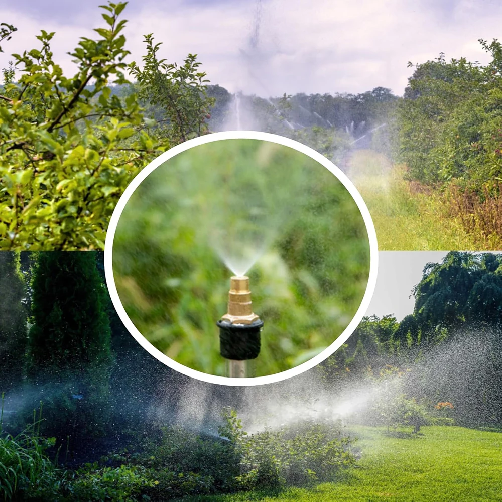 1pc/ 2pcs Irrigation Nozzle Sprinkler Misting Spray Nozzle Adjustable Watering Spray G1/2'' Male Thread Garden Spray Head