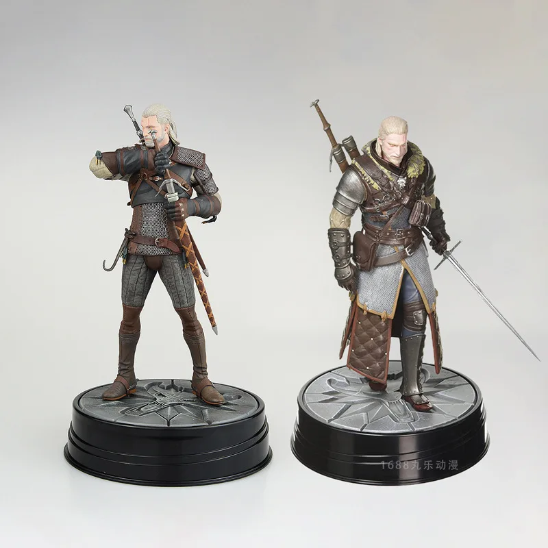 New Spot Wizard 3 Wild Hunt Geralt 2 Generation Grand Master Set Doll Statue Model Decoration Animation Hand Desk Decoration Pvc