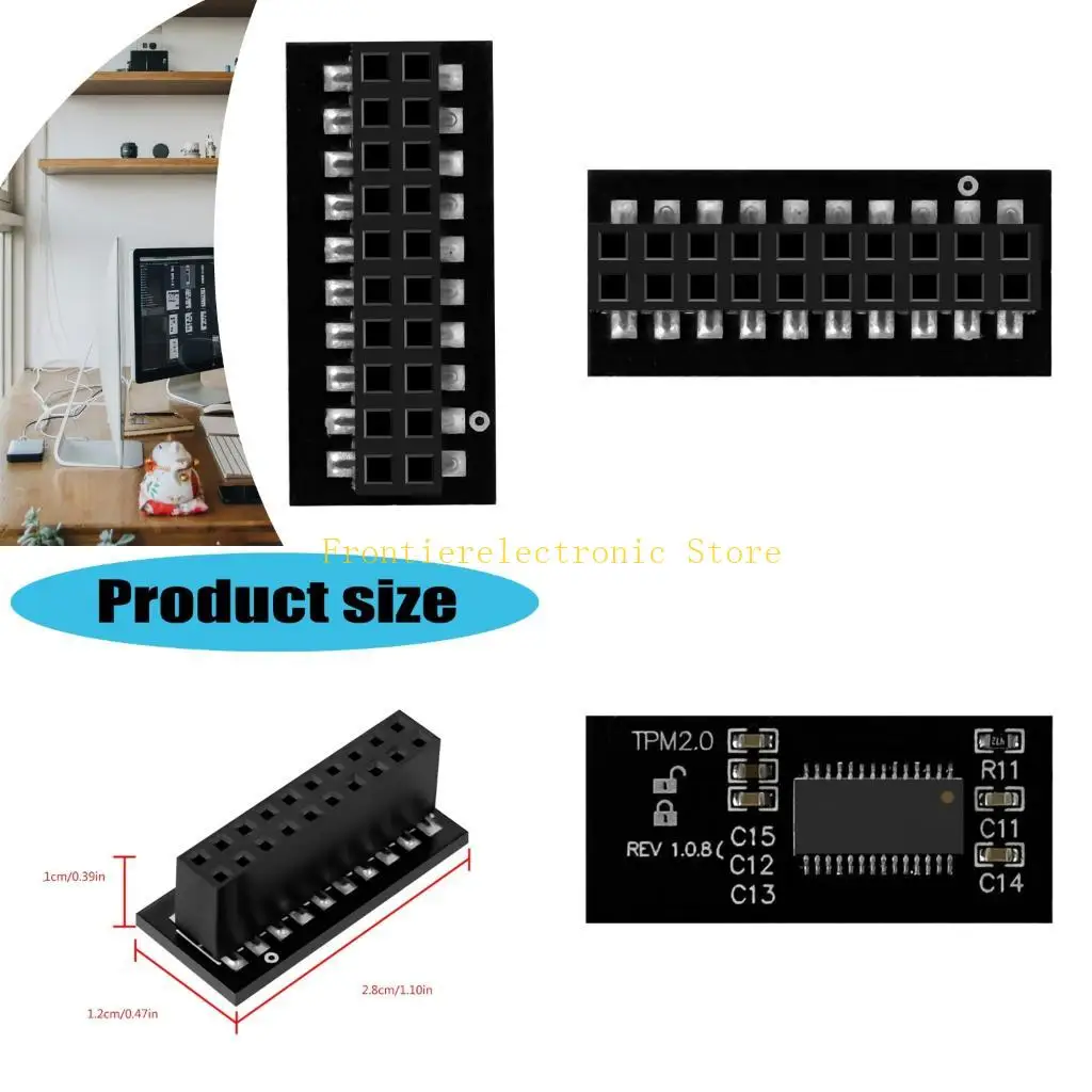 

G8DB 20-Pin Protective Module TPM2.0 20Pin Security Block Trusted Platform Module For Computer Security Encryption Component