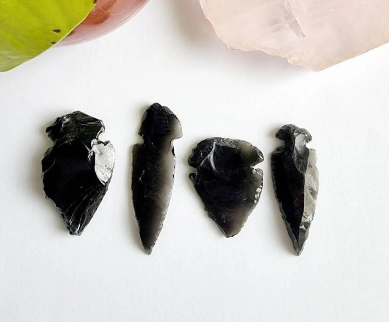 Natural Obsidian Stones Arrowhead Rough Healing Point Healing