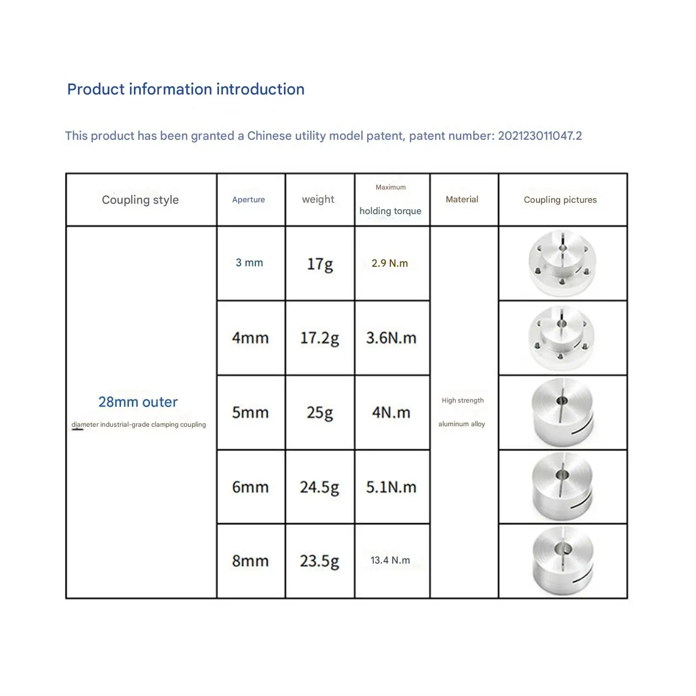 WHEELTEC Industrial Grade Clamping Flange Coupling