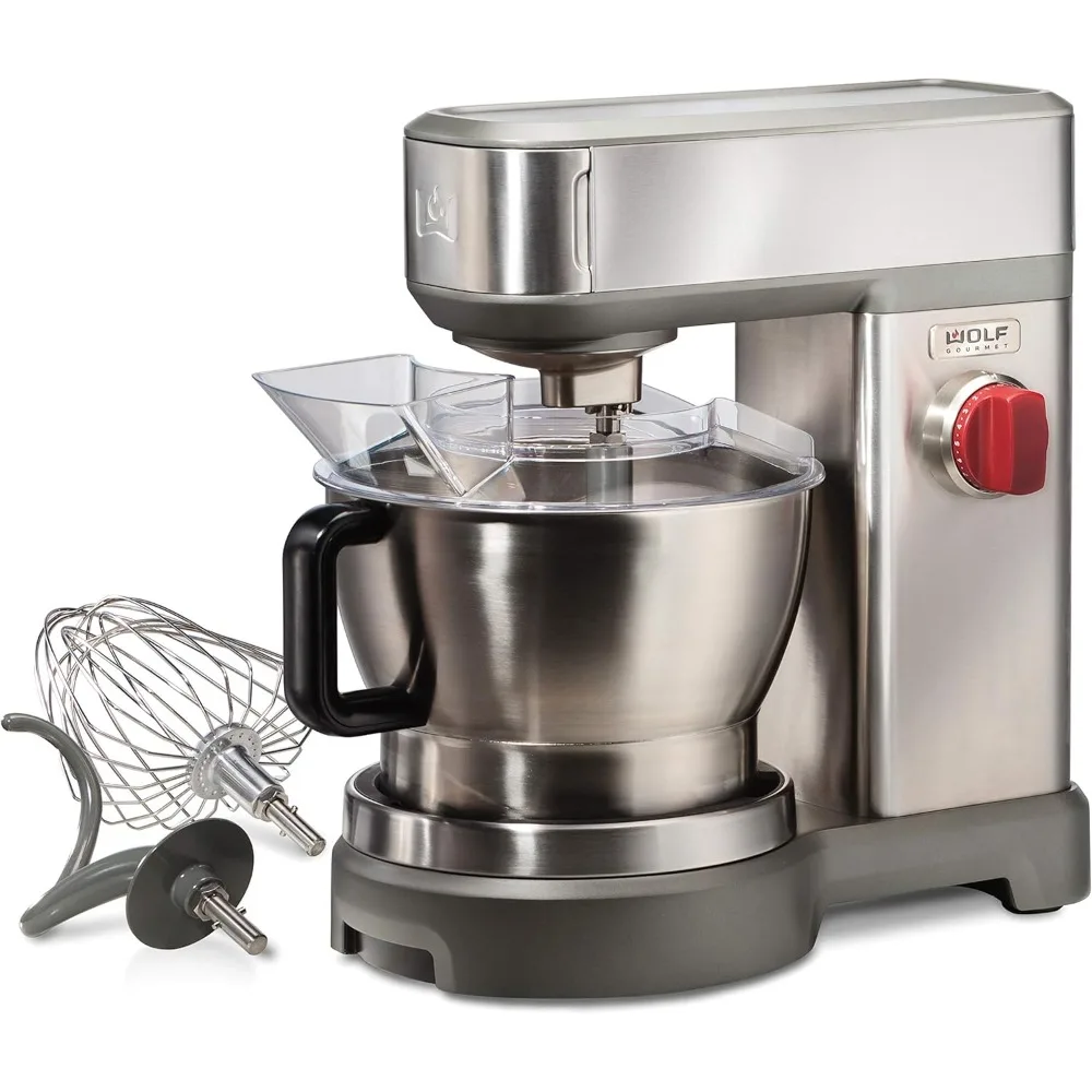 High-Performance Stand Mixer, 7 qrt, with Flat Beater, Dough Hook and Whisk, Brushed Stainless Steel (WGSM100S)