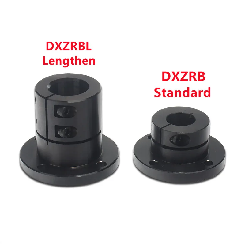 Flange Type Shaft Support Standard Extened Guide Open Type Double-sided Cutting Flange Shaft Bracket DXZRBL DXZRB diameter 8-50m