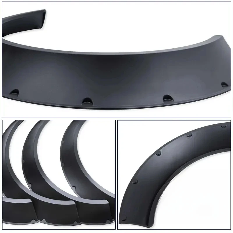Flexible Widened Wheel Eyebrow Fender Flares Universal SUV Offroad Wheel Arch Protector Trim