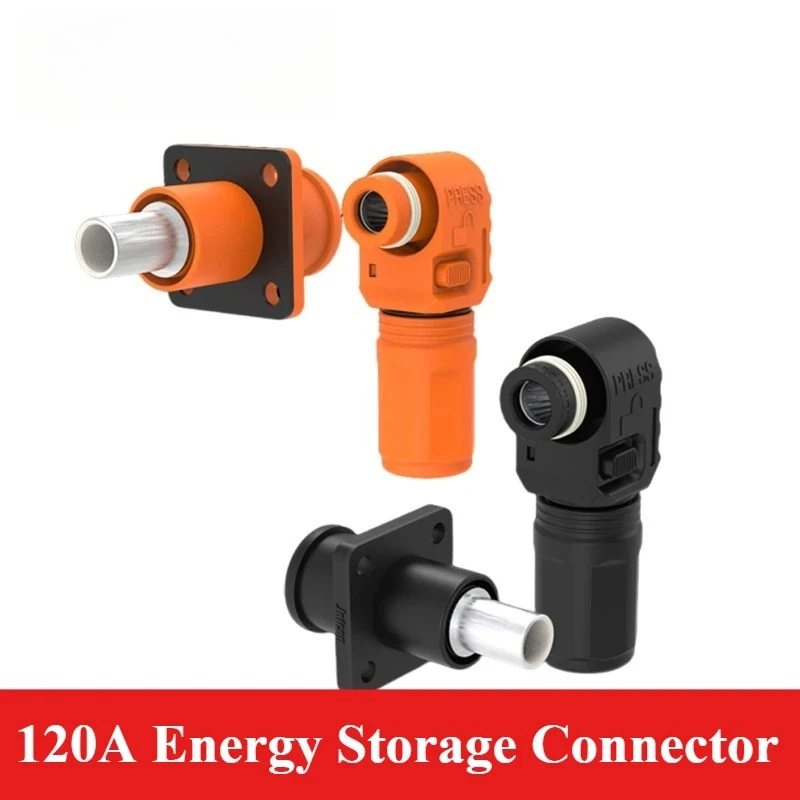 IP67 Waterproof 120A Energy Storage Connector High Current Single Core Aviation Plug Power Source Socket Quick Connect Adapter