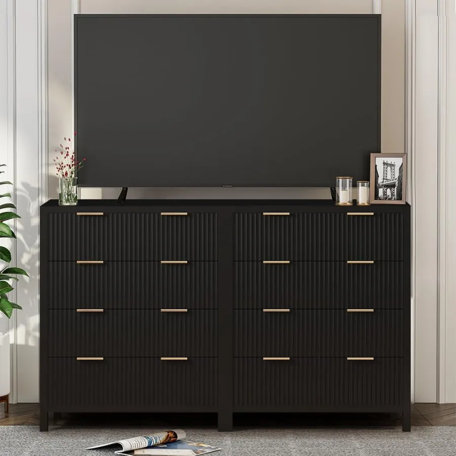 منتصف القرن الحديثة حامل تلفاز 4 درج مضمد مجموعة من 2 لغرفة النوم الخشب خزانة واسعة طاولة جانبية مع خشب تورال صلب Le