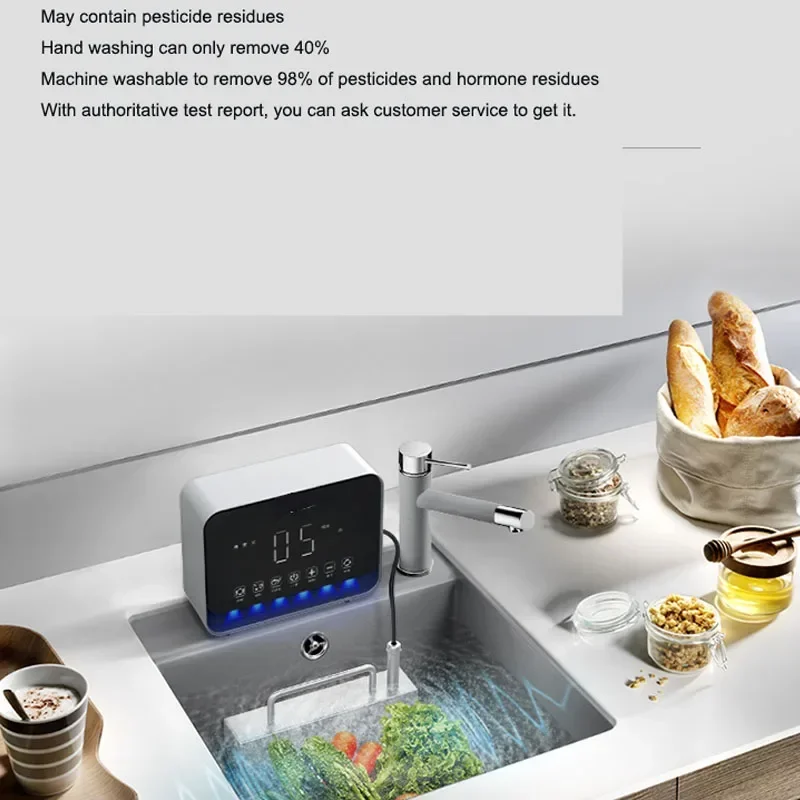 Ultrasonic Dishwasher Household Small Freestanding Sink Dishwasher Fully Automatic Household Free Installation