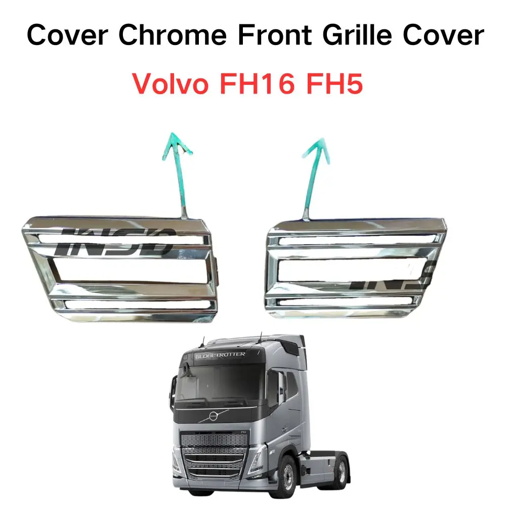 INSB 1 Set 2 Pcs Cover Chrome Front Grille Cover 84219381 84219383 for Volvo FH16 FH5