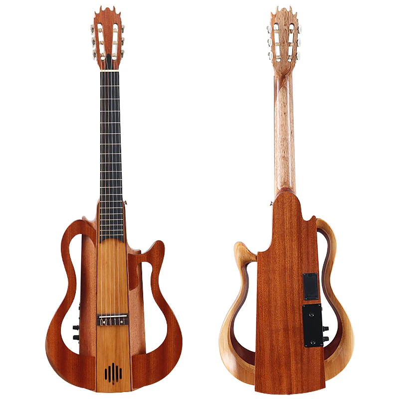 New!!! Electric Classical Guitar 39 Inch Full Canada Satin 6 String Maple Wood Body Classic Guitar with Louder Speaker