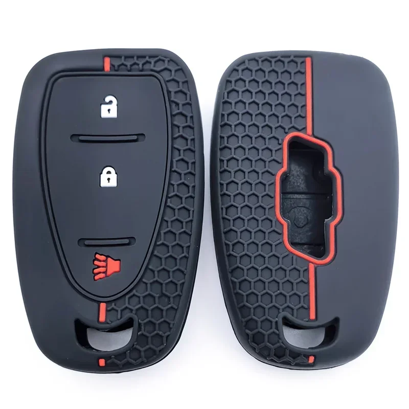 Silicone Car Key Case for Chevrolet Malibu Blazer Traverse Seeker Onix Equino Volt Bolt Trax Orlando Cruze Spark Sonic Camaro