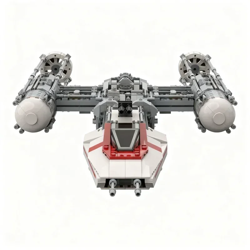 1802PCS MOC Star Battle Movie UCS Resistance Y Wing Model Building Blocks Creative Assembly Display Home Decor Construction Gift view 5