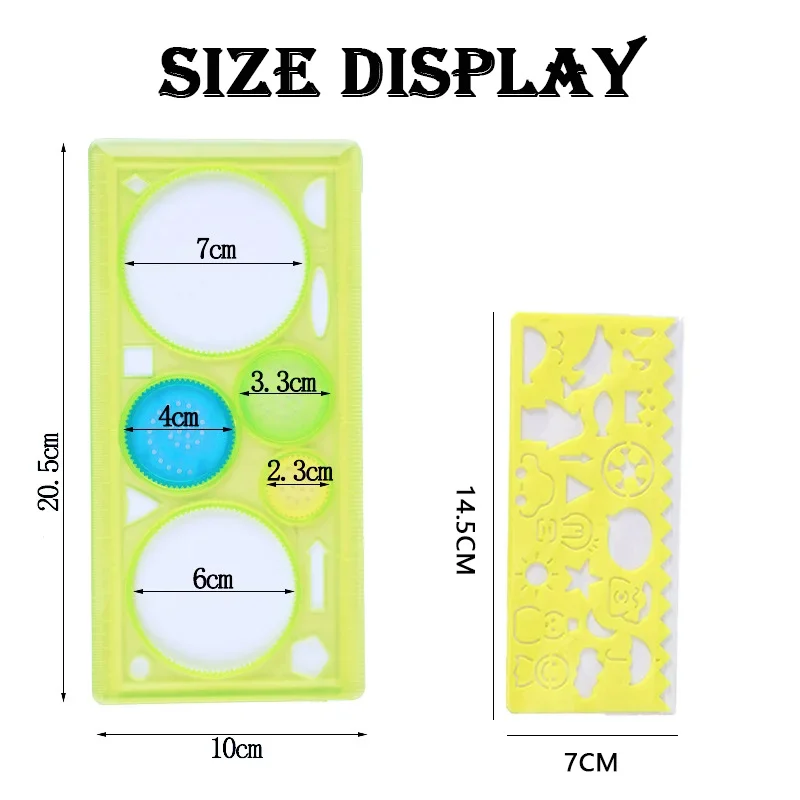 Geometry Spirograph Drawing Ste Stencils Set Painting Template Art Crafts Creative Kids Educational Toy Variety of Flowers Ruler