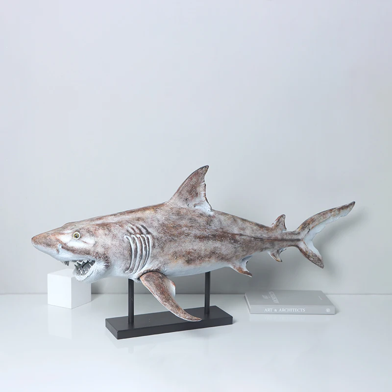 

New Chinese European retro whale ornament home decoration living room study art entrance TV cabinet office