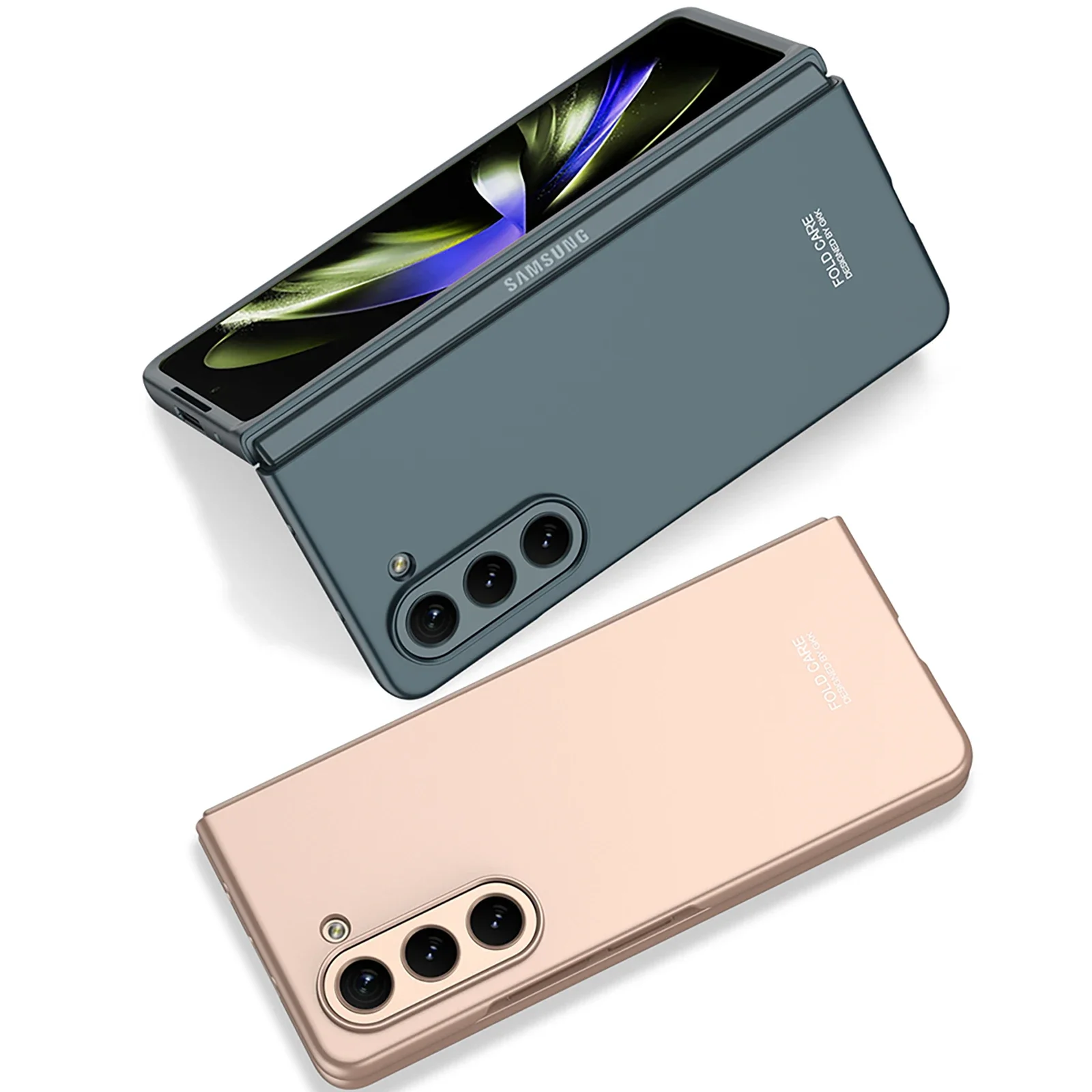 サムスンギャラクシー用折りたたみ式携帯電話ケース,ギャラクシーモバイル用折りたたみ式保護カバー,無地,超薄型,マット,ラグジュアリー