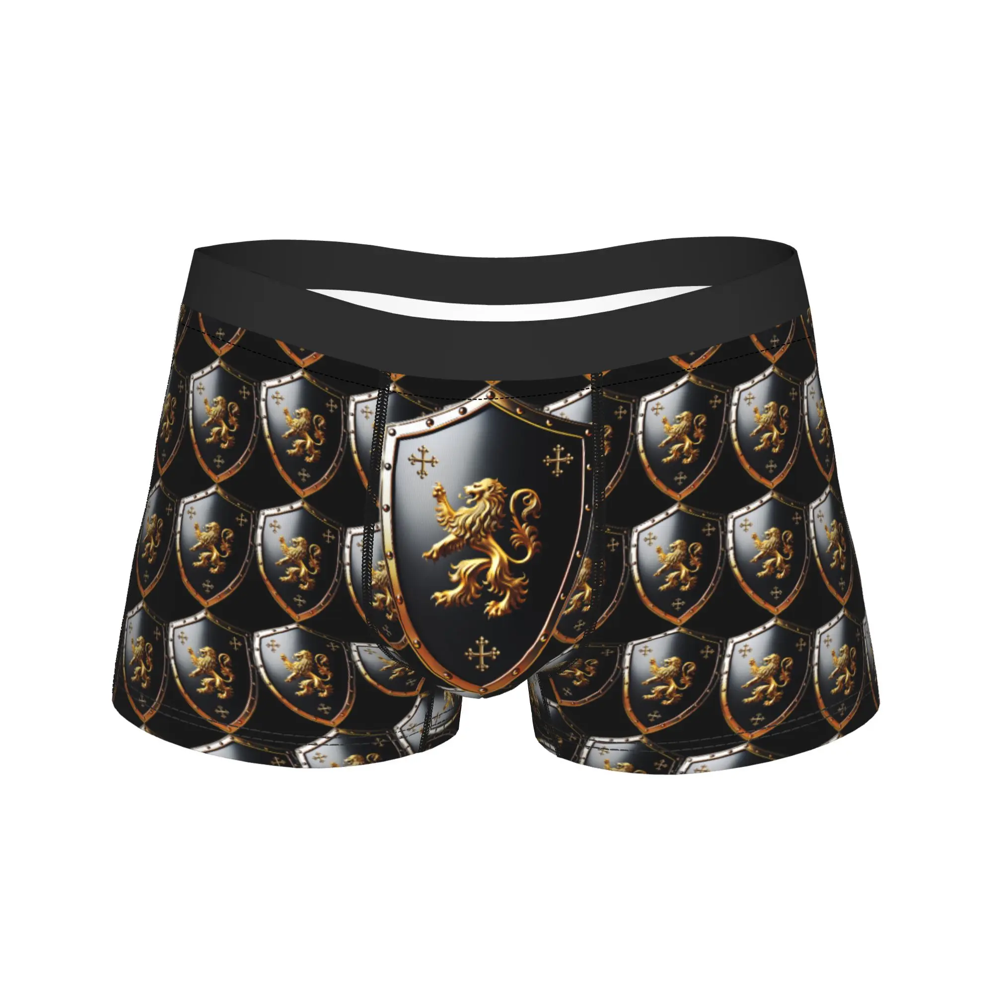 

Golden Lion Baroque Underwear Male Boxer Brief Breathable Boxershorts Hot Sale Printed Oversize Underpants