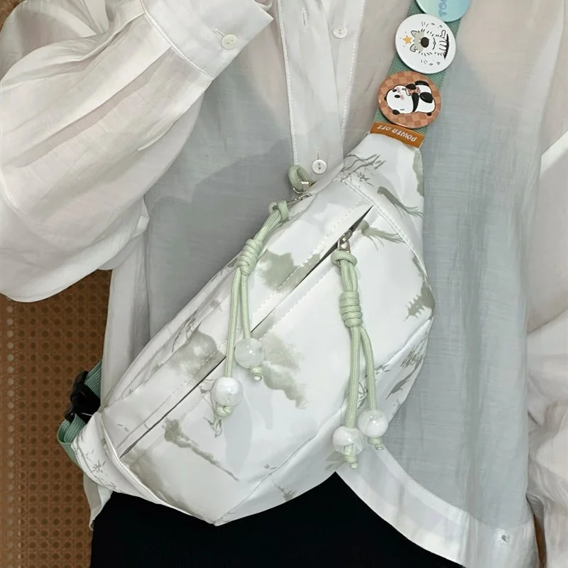 new-chinese-style-simple-fashionable-women's-crossbody-bag-casual-floral-print-pouch-waist-bag-for-college-girls