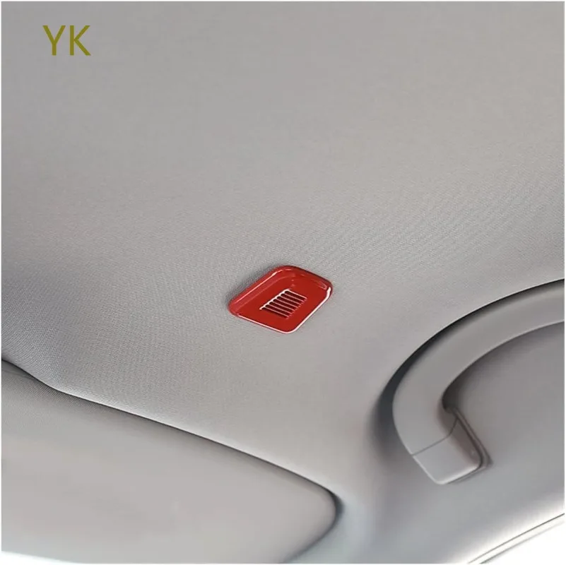 

For Alfa Romeo Giulia Tonale 2017-2020 ABS Black Car Roof Microphone Cover Trim Sticker Interior Car Accessories