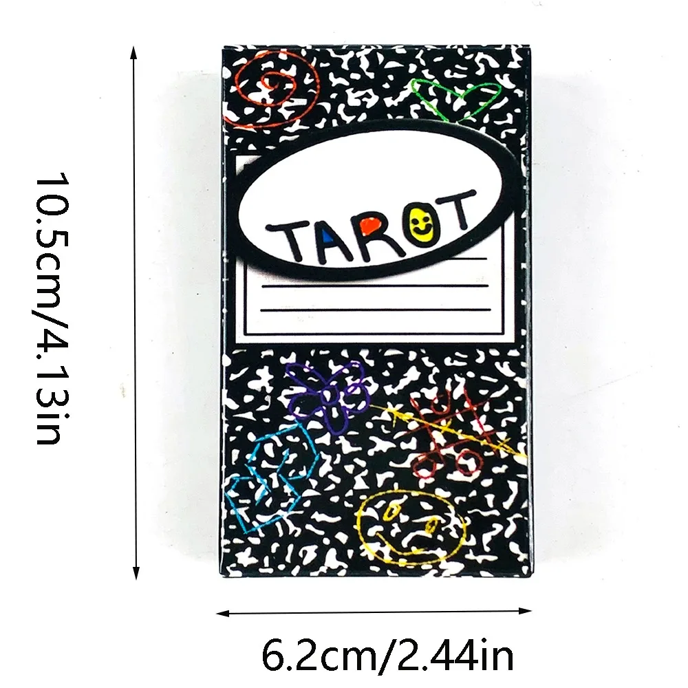 -Tarot Cards A 78PCS Cards English Visions Fate Divination Edition Borad Playing Games Halloween and Christmas Games..