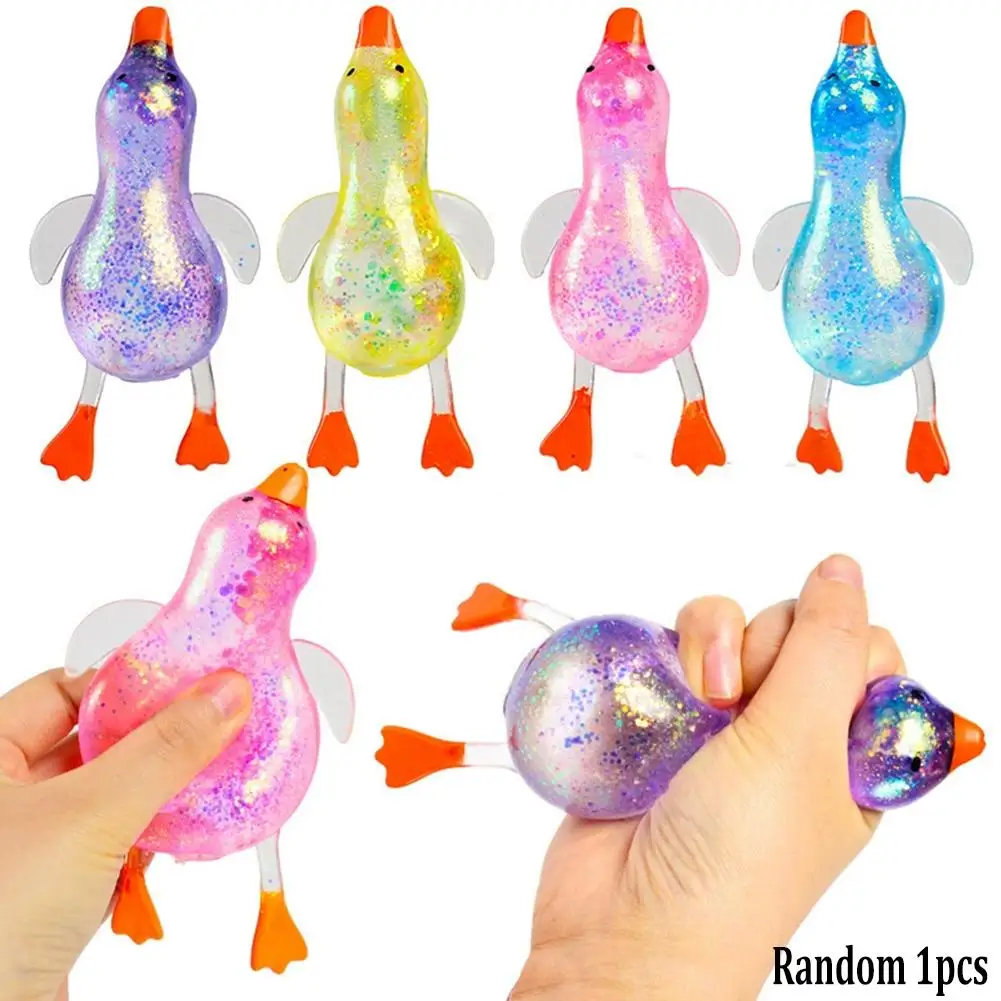 

Подарочная игрушка-антистресс: Мягкая разноцветная уточка «Аврора» из мальтозы, милый зверек для снятия стресса и декомпрессии, растягивающаяся игрушка для взрослых и детей