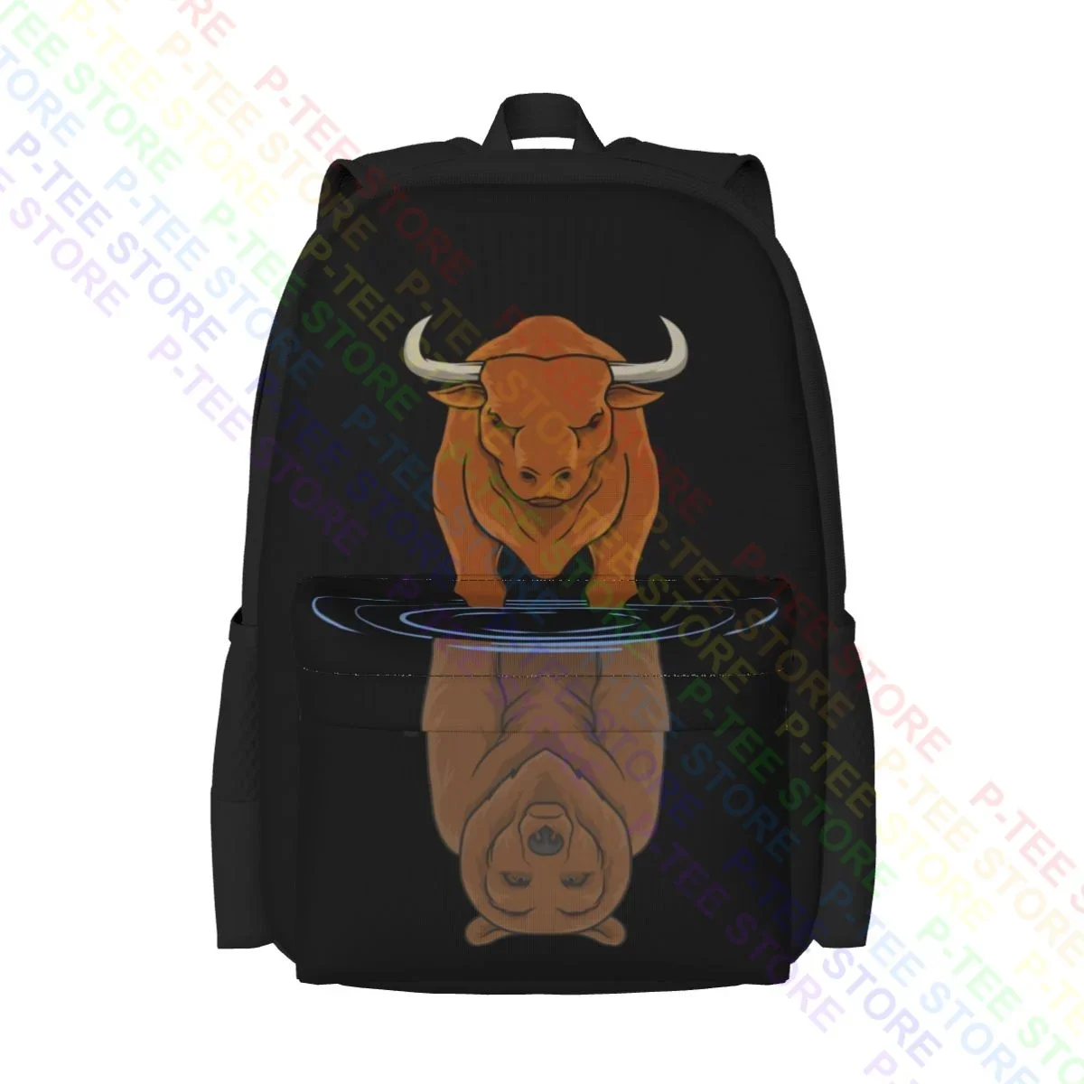 Trading Stock Market Trading Trader Bull Vs Bear Investor Large Capacity Backpack Cute New Style