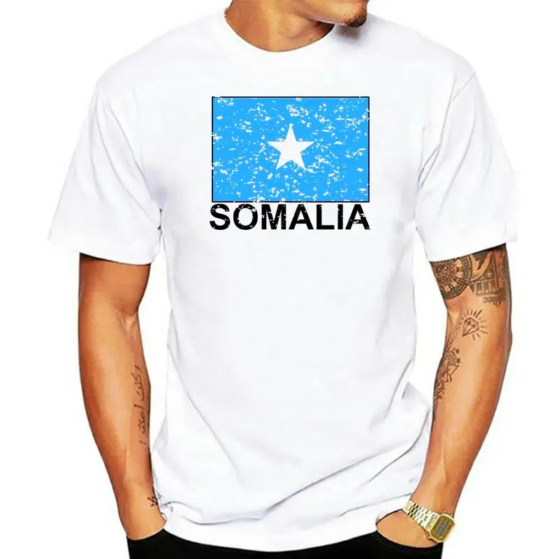 Somalia Flag - Special Vintage Edition Men's T-Shirt