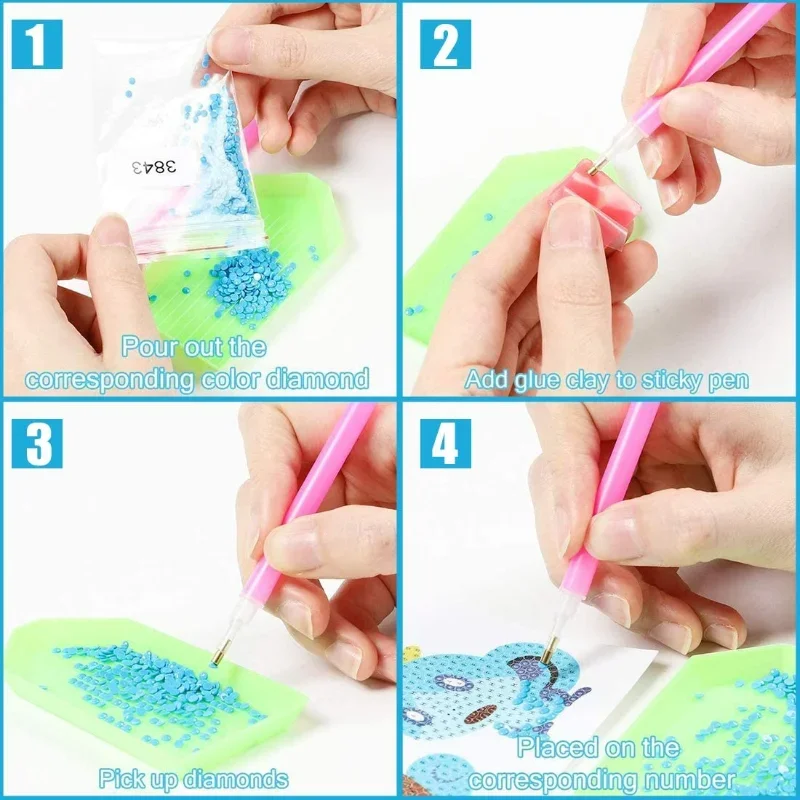 MINISO Sanrio DIY Diamond Painting Autocollants Anime Kuromi Hello Kitty Diy Sticker Diamond Art Mosaic Kids Toy Gift