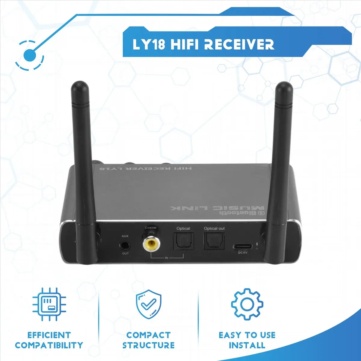 

Магазин Cmpt And Acce предлагает аксессуары для ПК: Bluetooth-приемник LY18 HIFI с поддержкой lossless, Bluetooth-адаптер для передачи данных на большие расстояния.