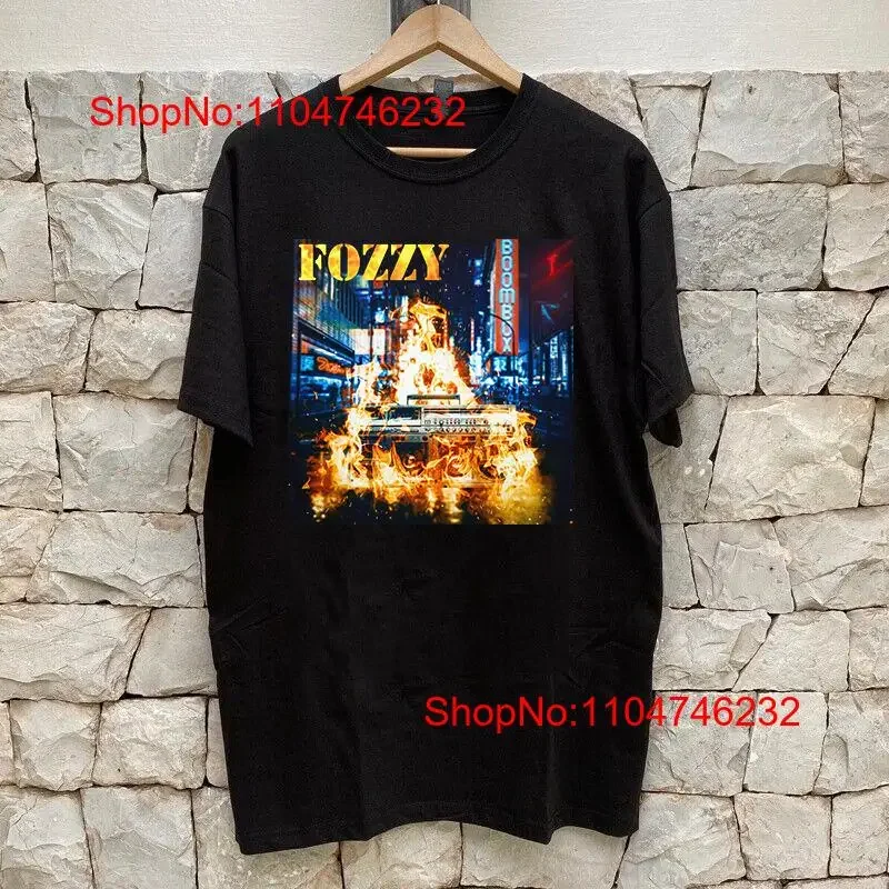 Fozzy Band Boombox Album Black T Shirt Full Size S 5XL vintage Washed Unisex Casual graphic designer clothes fashion Stylish