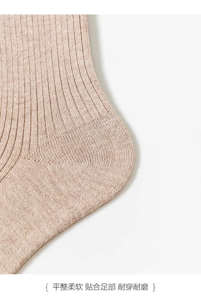 Wollmischung, 60 cm lange Strümpfe für Damen, gestrickte lange Socken, Baumwolle, gerippt, für den Winter, warme hohe Socken für zu Hause, 1 Paar, weich, für den Urlaub – Detail 16