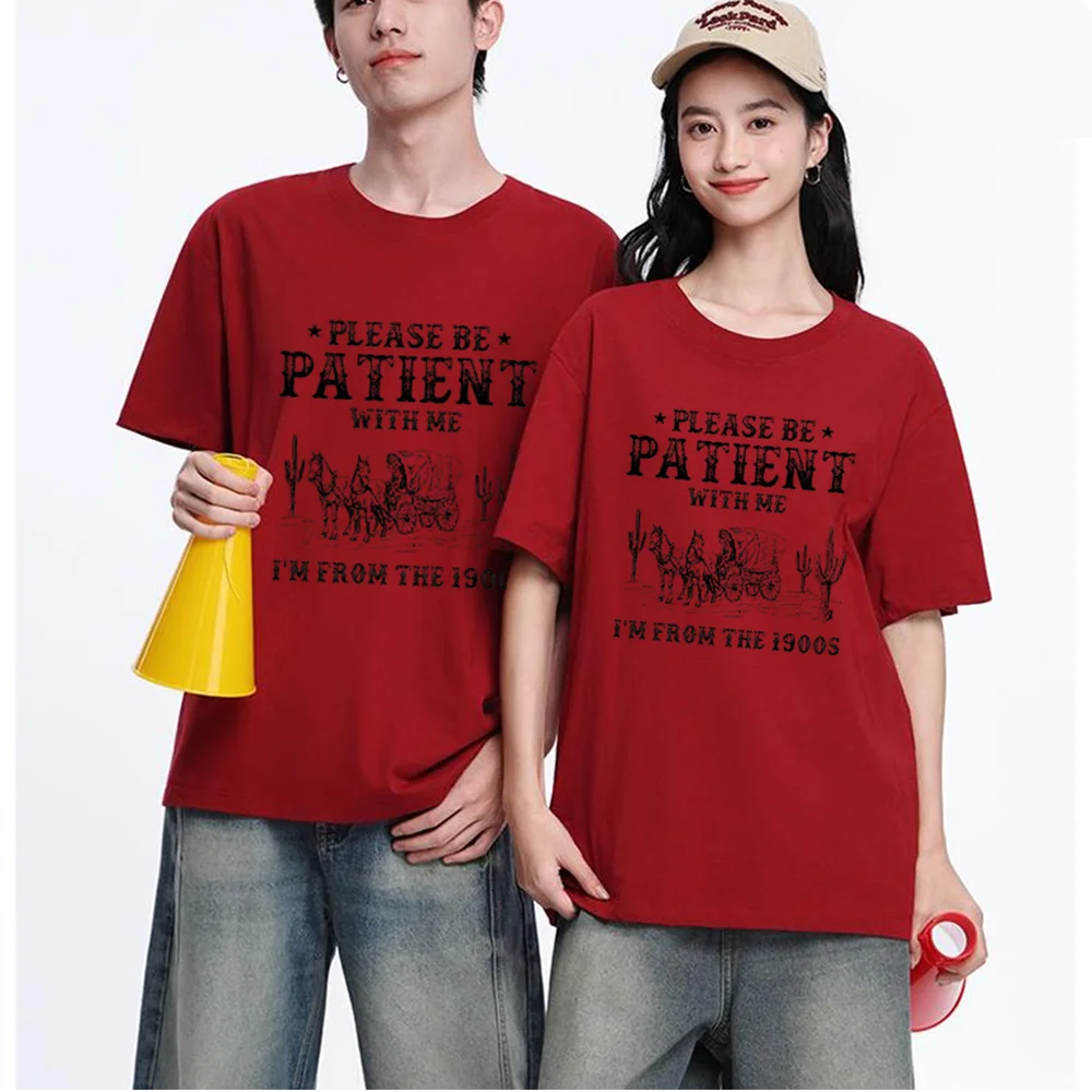 Vintage Retro Carriage Cactus Print Tee, Printed T Shirt, Breathable Fabric, S-XXL, Personalized Custom T Shirt, Casual Short Sl