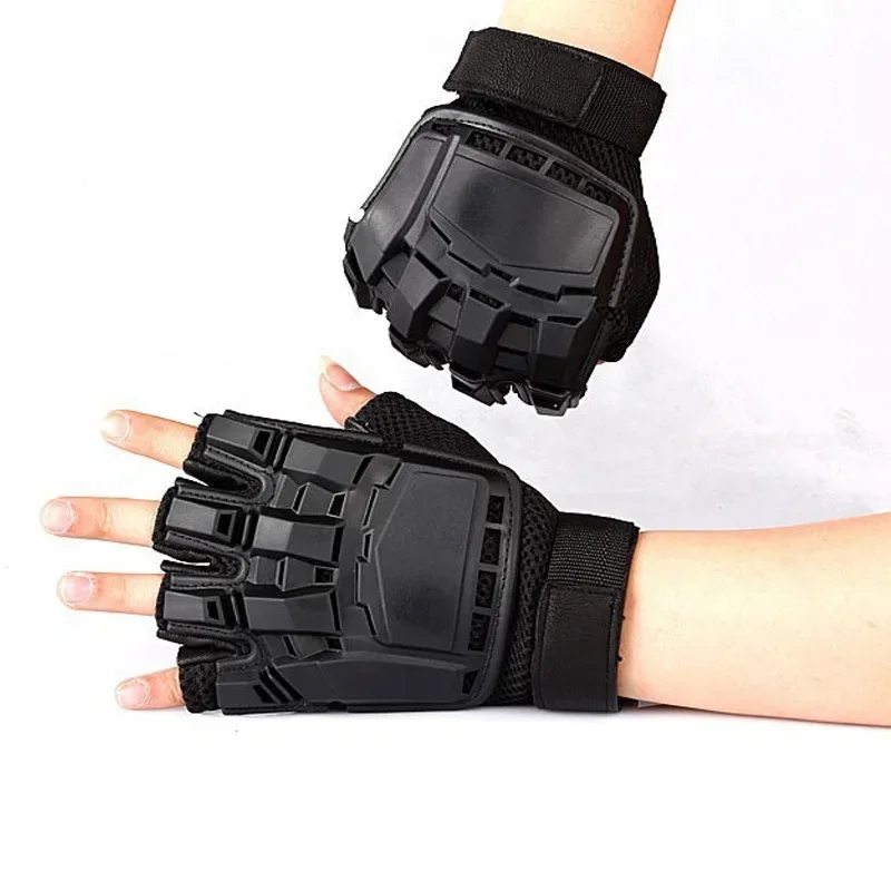 Outdoor Transformers Half Finger Gloves Sports Riding Protective Fighting Gloves Palm Protection Wear-Resistant Tactical Gloves