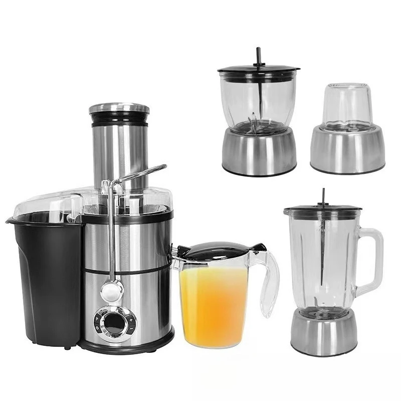 

Multifunctional 4in1 juicer, stainless steel juicer, large diameter household food processor